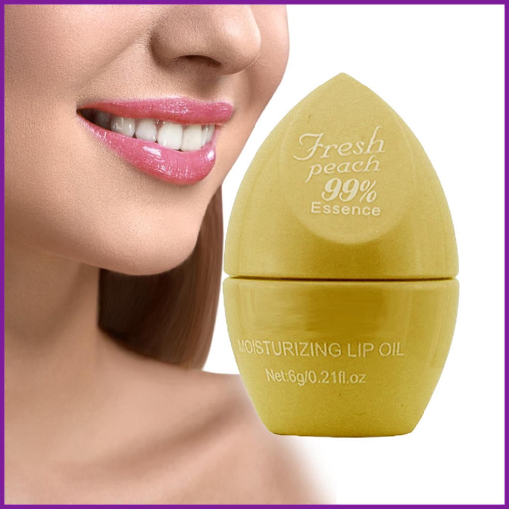 Plumping Lip Oil Portable NonSticky Tinted Lip Oil Cracks Moisturizing