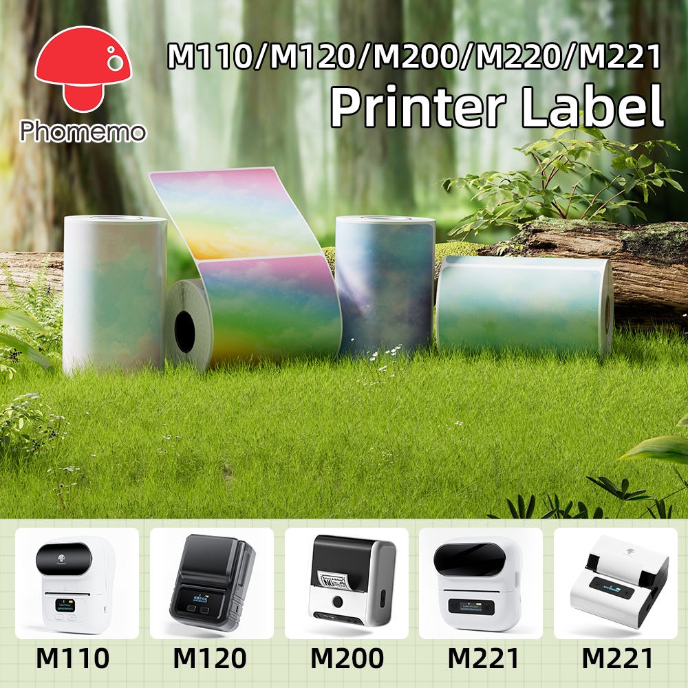 Phomemo Label Paper Label Sticker Thermal Label Waterproof Easy to Use Label for Phomemo M110