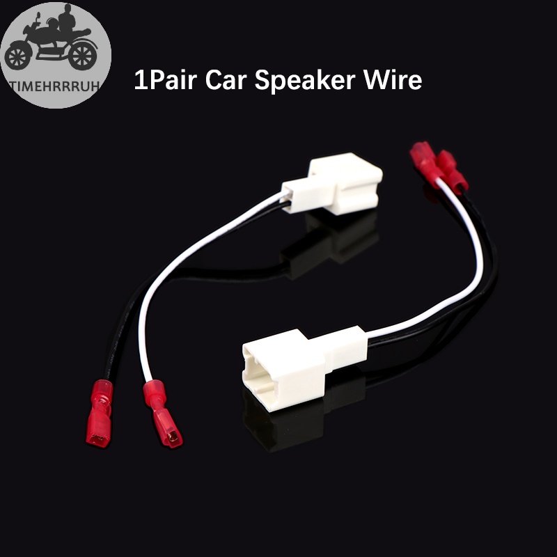 time 1Pair Car Tweeter Dash Front Speaker Wire Harness Adapter Cable
