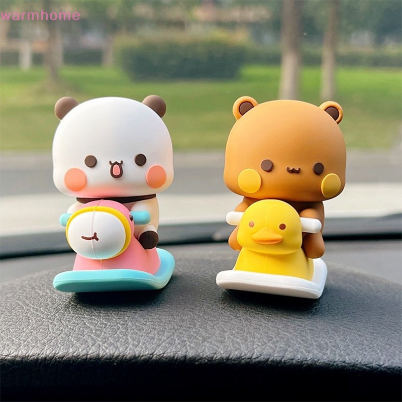 WMPH Kawaii Bubu And Dudu Doll Ornament Cute Cartoon Mitao Panda Model ...