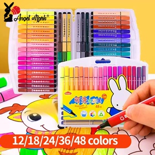 Kiddy Color Washable Colored Markers For Children Coloring Materials - Blue  Elephant Ph