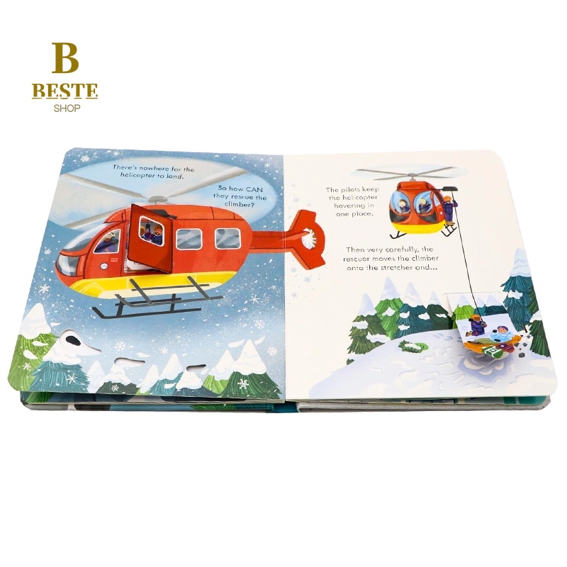 Usborne Peep Inside How a Helicopter Works Educational 3D Flap Picture ...