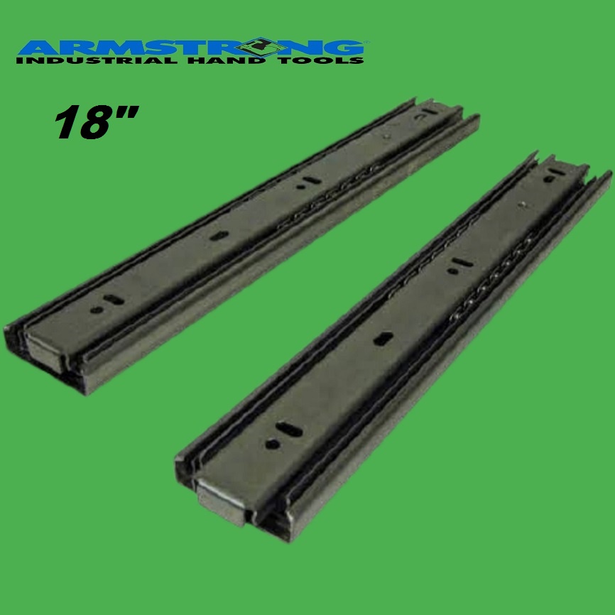 ♞ARMSTRONG/SUNRISE Drawer Full Extension Steel Drawer Slide Guide Ball ...