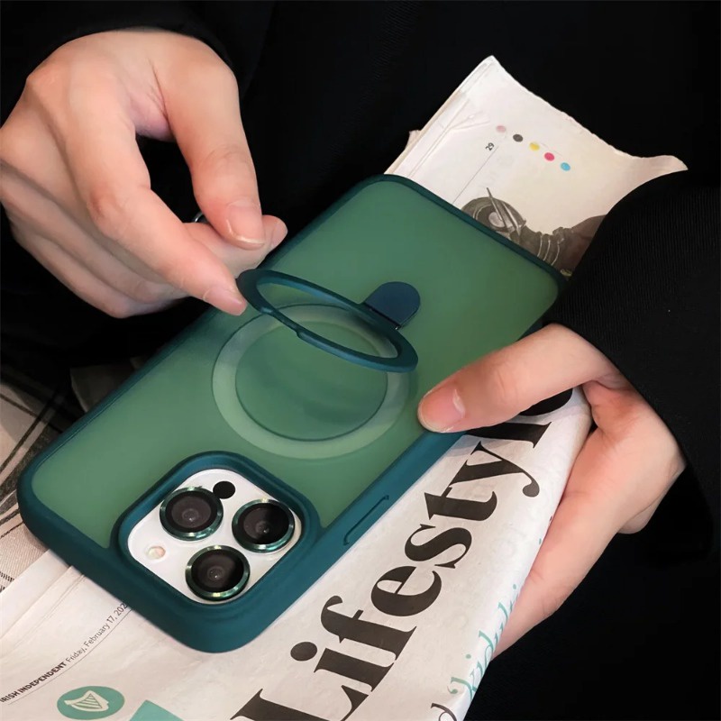 【Free Metal Lens Film】Luxury Aluminum Magnetic Wireless Charge Casing ...