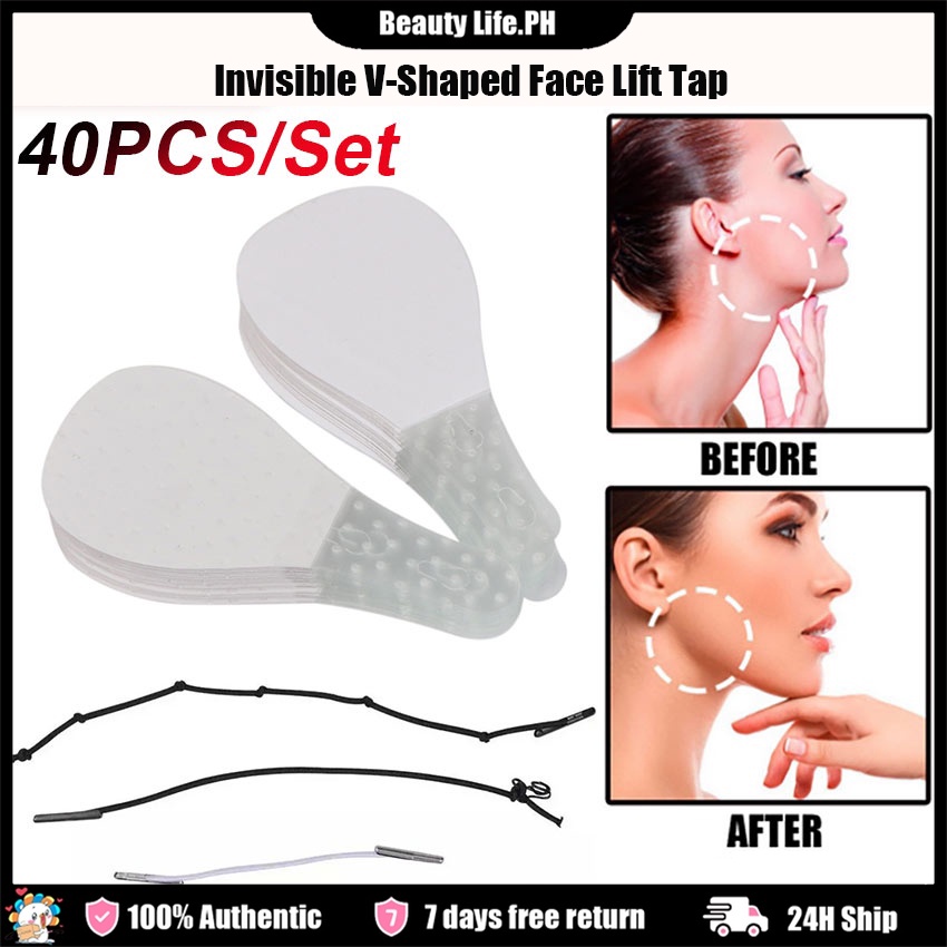 Invisible V Shaped Face Lift Tape Neck Eye Double Chin Wrinkle Lift Sticker 40pcs Face Sticker 1868