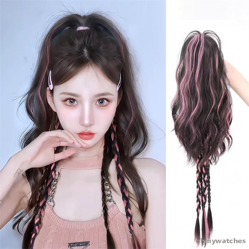 Accessories Hair Wig Ponytail Waterfall Fountain Half-Tie High Ponytail ...