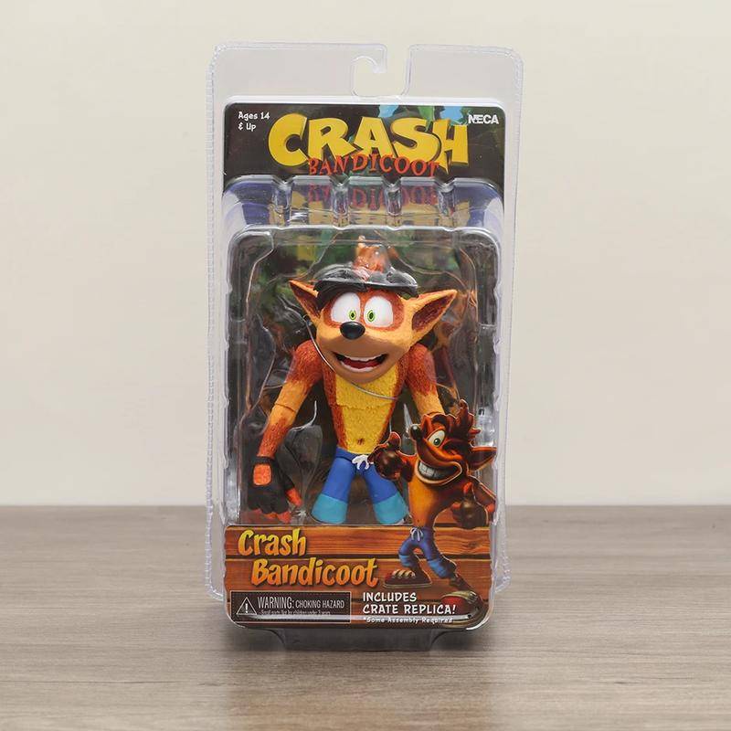 NECA Crash Bandicoot includes Crate Replica Action Figure Model Toys ...