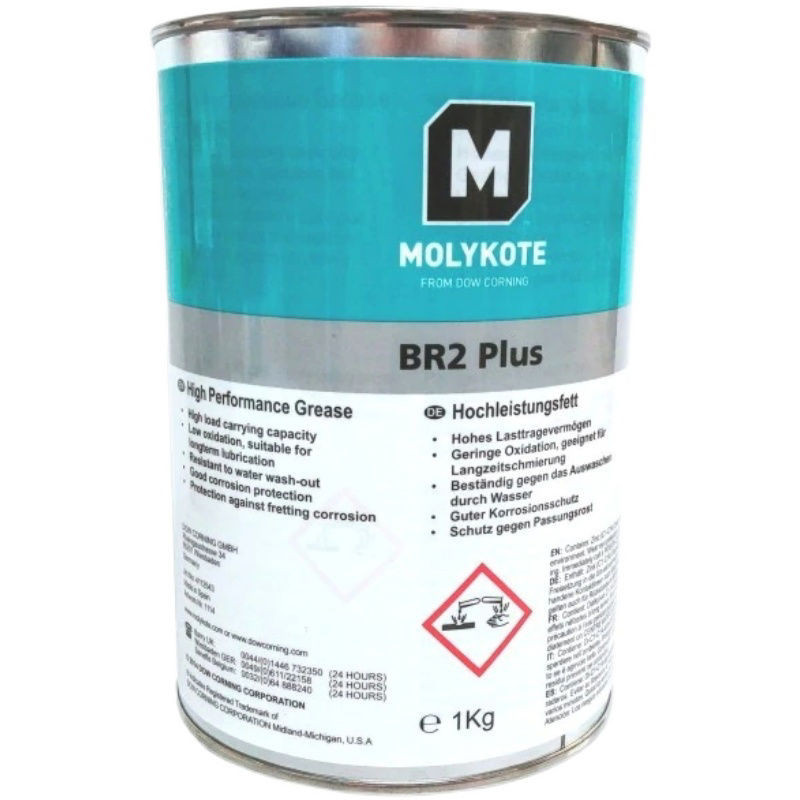 Dow Corning MOLYKOTE BR2 PLUS Molybdenum Disulfide Lubricant Bearing Grease Black High