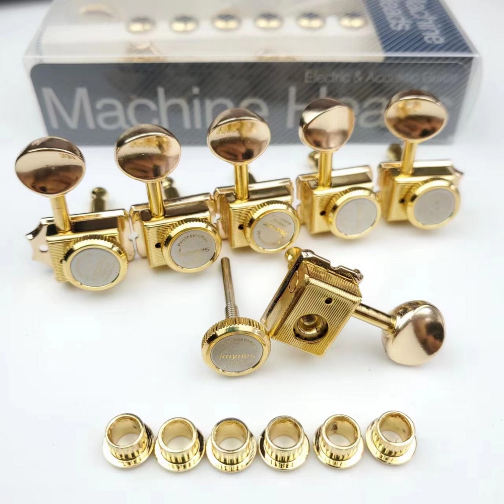 Kaynes Gold Vintage Locking String Tuners Electric Guitar Machine Heads ...
