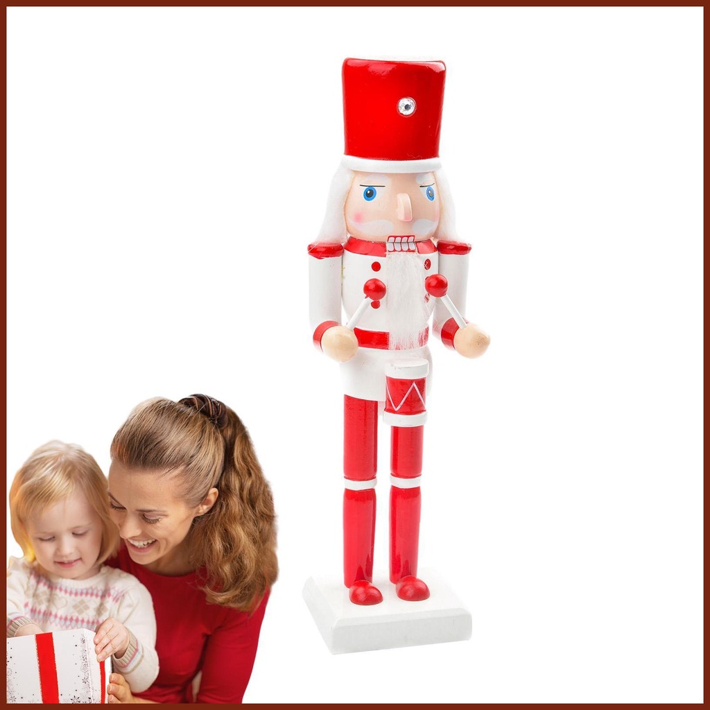 Nutcracker Figures Red and White Traditional Nutcracker Ornaments Large King Nutcrackers