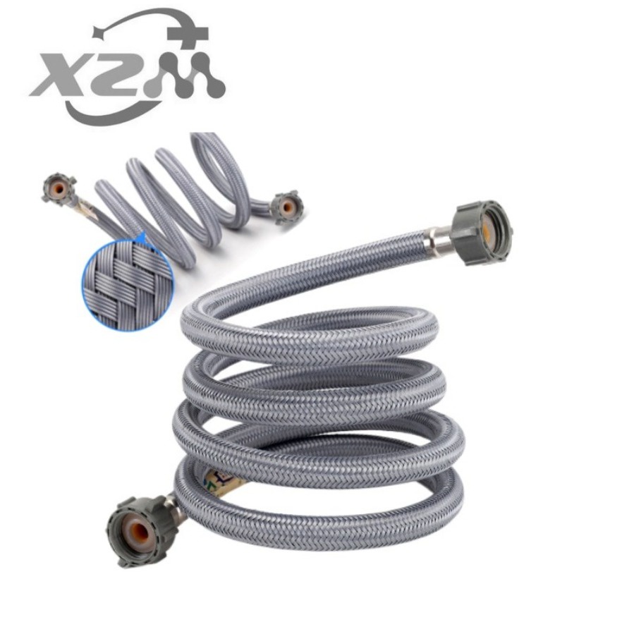 Xzm] Gray PET Special Thread Faucet Hose 20mm 1/2 4 Points Double Inner ...