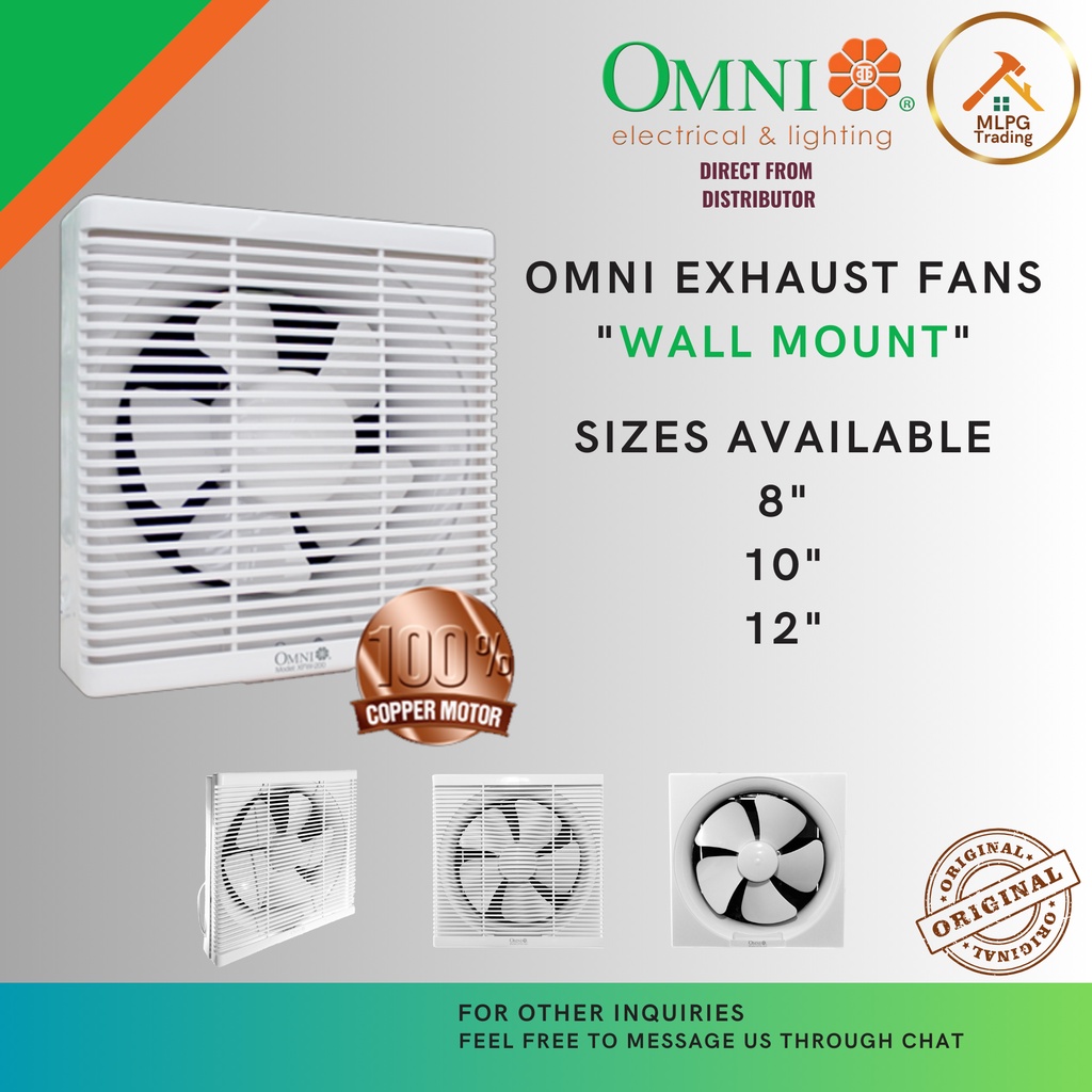 Omni Wall Mounted Exhaust Fan (8