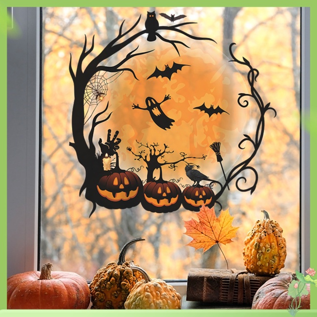 MY Halloween Horror PVC Window Glass Stickers Waterproof Detachable ...