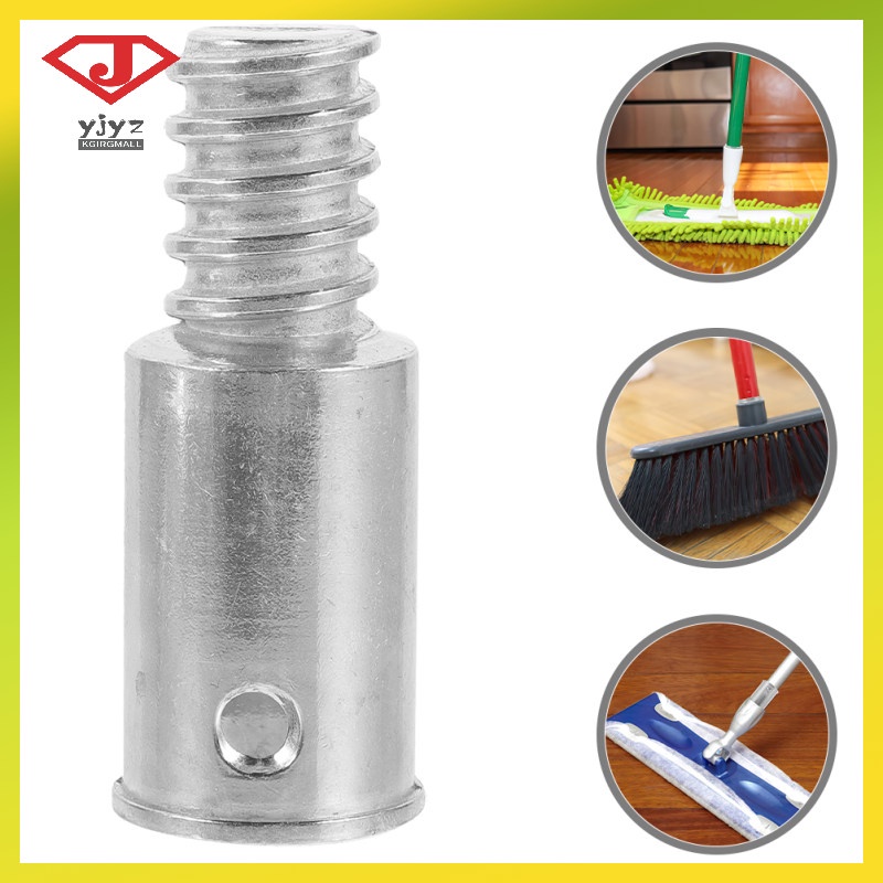 [READY STOCK] Broom Handle Adapter Extension Pole Attachments Threaded