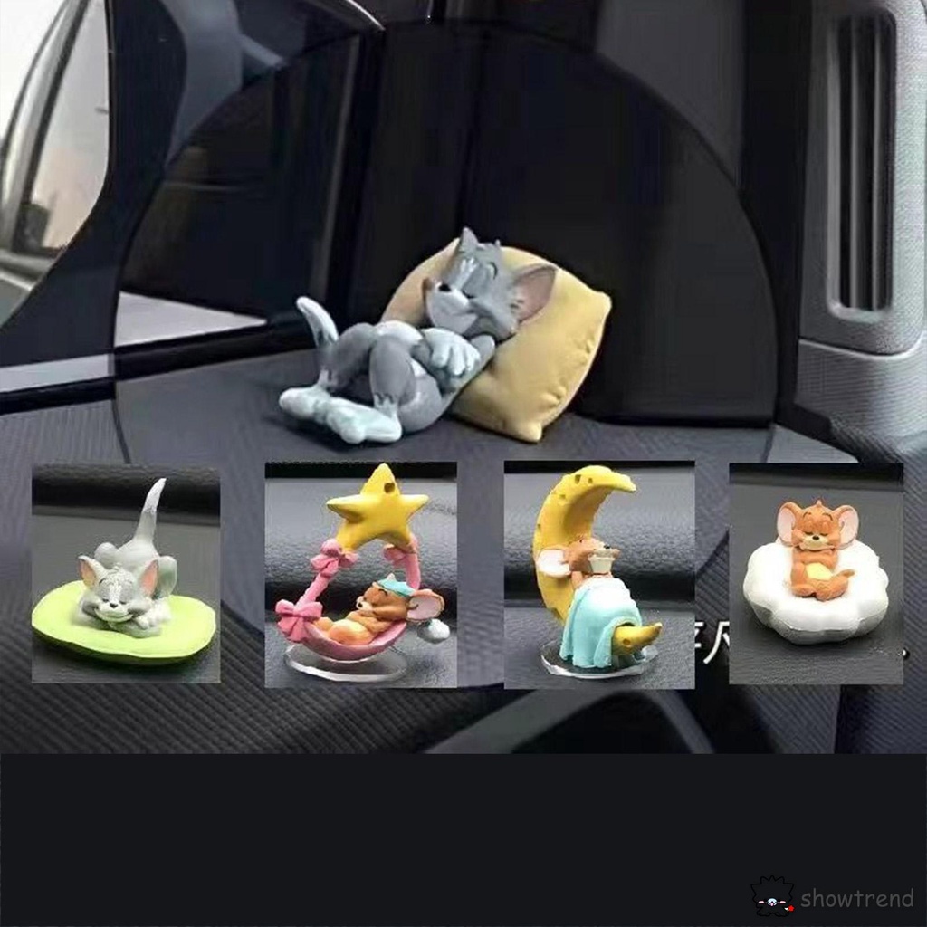 Tom and Jerry Resin Figure Set Hot Anime Cat and Mouse Model Toys ...