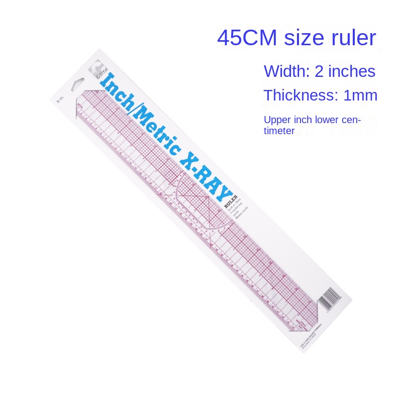 1PCS Styling Design Straight Ruler French Curve Hip Curve Cut-Out Slot ...