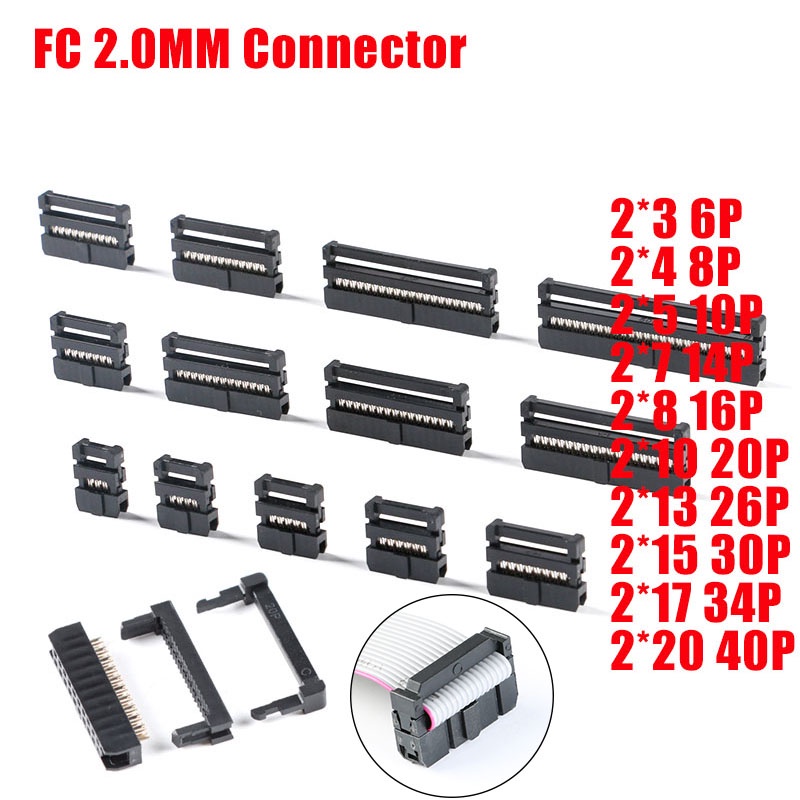 Jual IDC Socket Female 50pin 50 Pin 50p Konektor Connector Female 2x25pin 2.54mm I.244017417