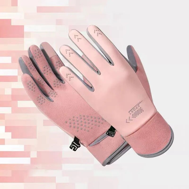 Winter Warm Gloves Women Non-Slip Finger Touch Screen Riding Motorcycle ...