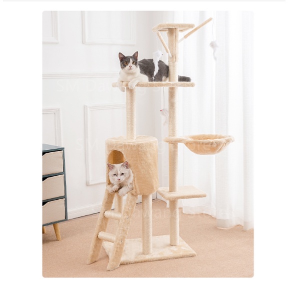 Top Sale+Ready Stock】Big Tall Luxury Cat Climbing Tree Cat Tree Cat