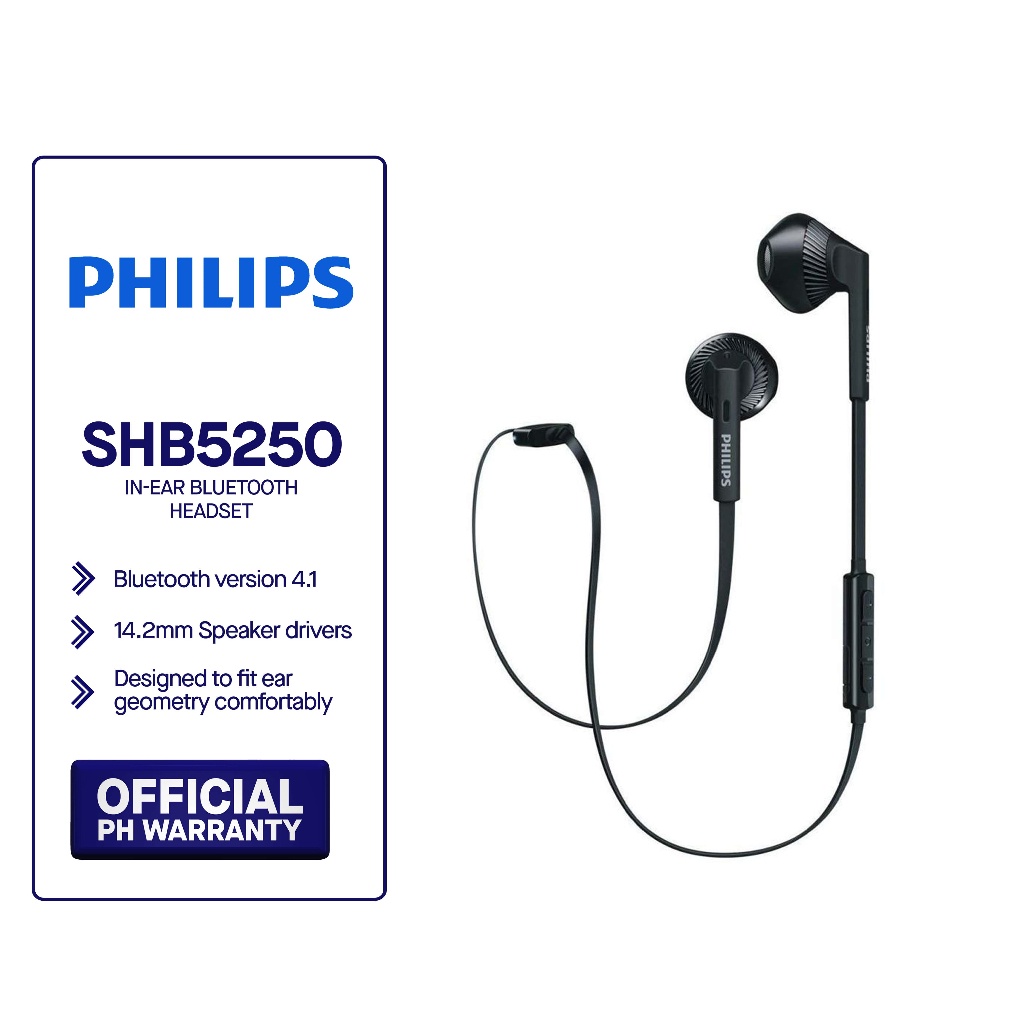 Philips FreshTones MyJam In Ear Wireless Bluetooth Headset