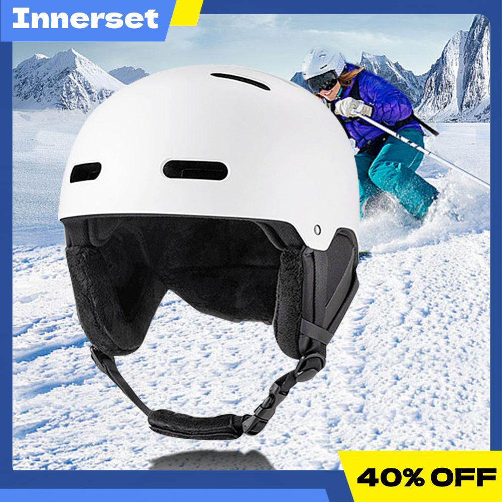 Ski Helmet Safety Helmet with Goggles IntegrallyMolded 12 Vents for