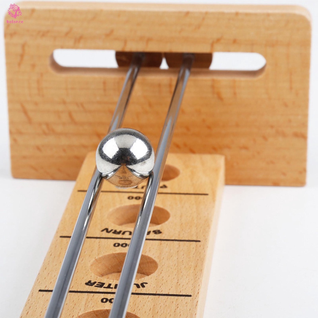 Wooden Stick And Ball Game Funny Challenge Crossing Solar System Board 