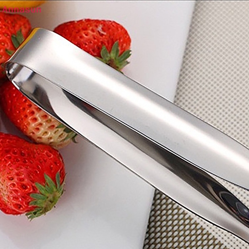 Annasun Stainless Steel Steak Clamps Kitchen Barbecue Food Flipping