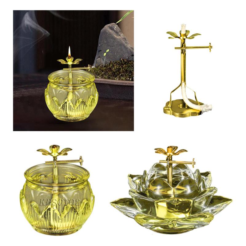[Kesoto2] Buddhist Ghee Lamp Romantic Handmade Butter Lamp Oil Lamp