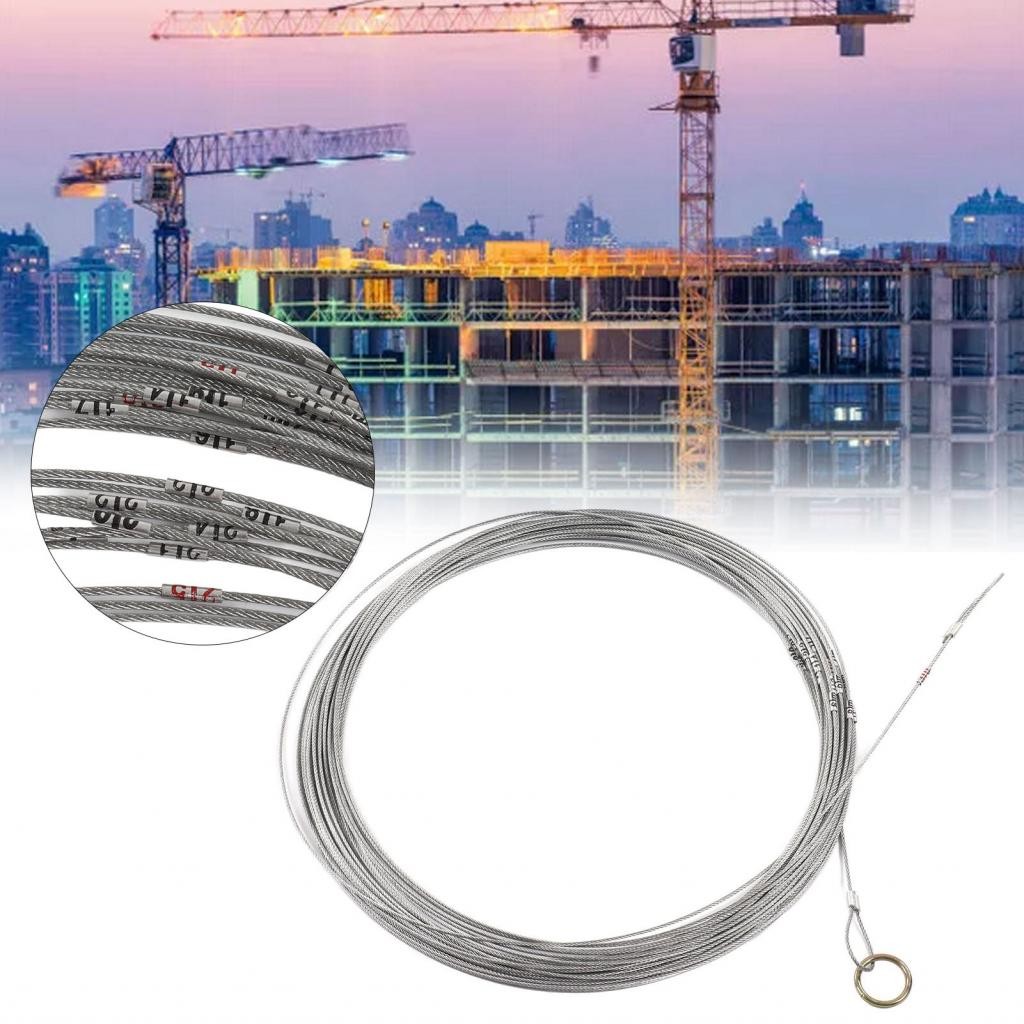 Zhenl Steel Wire Measuring Rope Good Flexibility with Laborsaving Pull ...