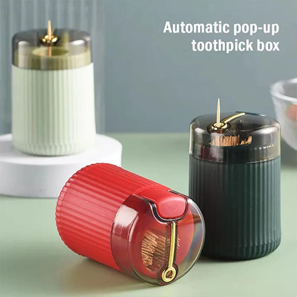 Toothpick Holder Push Type Automatic Toothpick Dispenser Toothpick ...