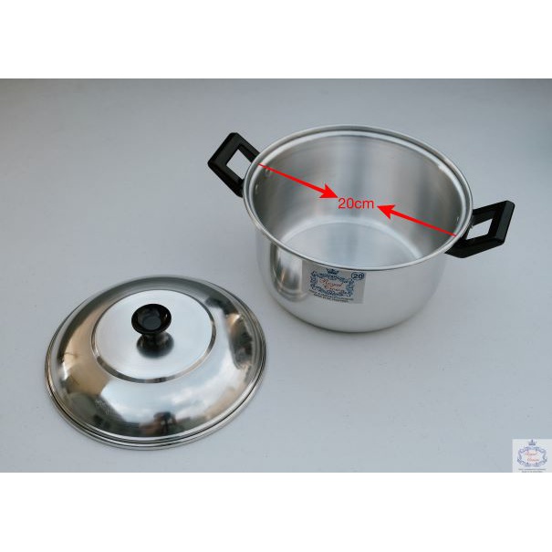 7-Piece (3 sets + 1 pot) Set Royal Crown Aluminum Cooking Pot/Kaldero ...