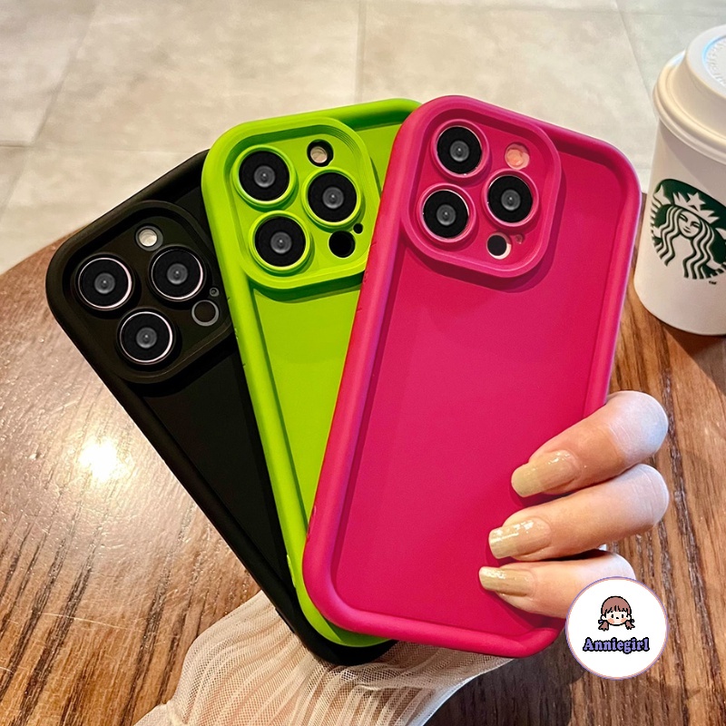 Simple Solid Colour Phone Case for IPhone 11 13 14 Pro Max 12 15 Promax