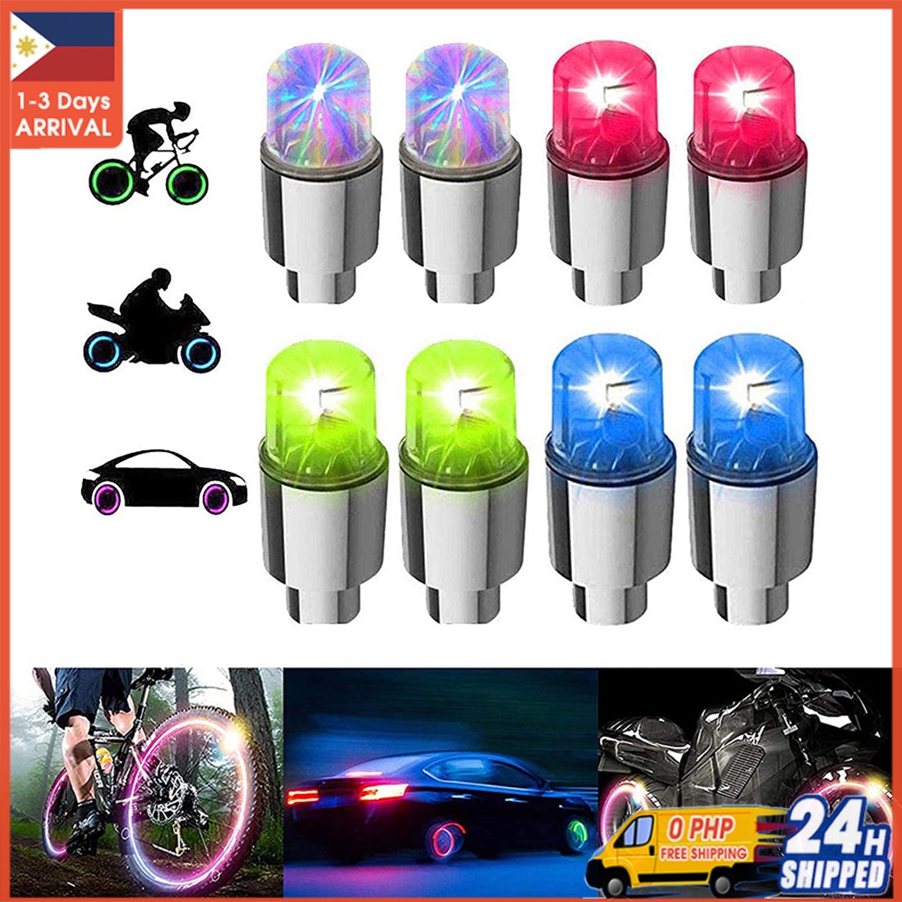 2PCS Tire Valve Cap Lights Durable for Car Air Valve Caps with Lights