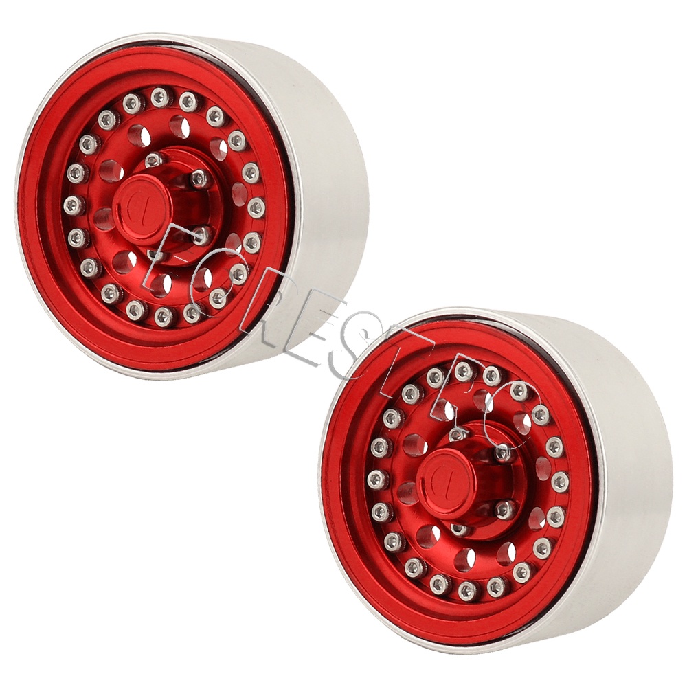 1/10 RC Crawler 1/4Pcs 1.9 Inch Beadlock Wheel Hub Rim Rims Aluminum ...