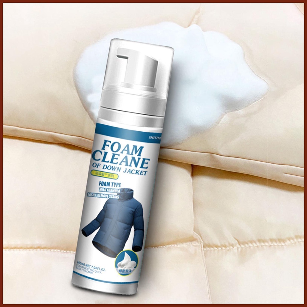 Down Jacket Laundry Detergent Dry Foam Detergent for Laundry Garment Stubborn Stain Cleaner Oil