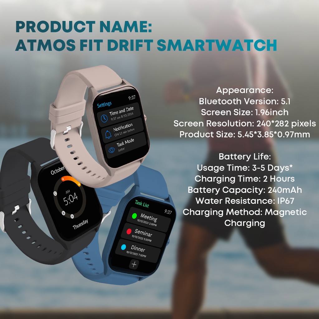 Atmos Fit Drift Smartwatch