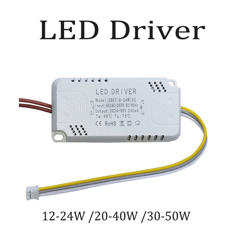 LED Driver (8-24W)x2 (20-40W)x2 (30-50W)x2 | Shopee Philippines