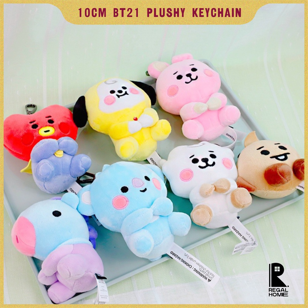 10cm BTS BT21 Plushies Cute All Members Plush Stuff Toys | Shopee ...