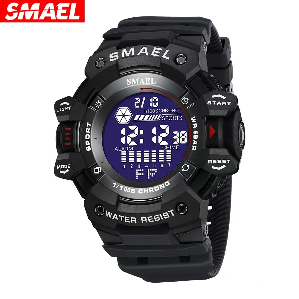 SMAEL8050 Army led Digital wrist Stopwatches for male relogio masculino
