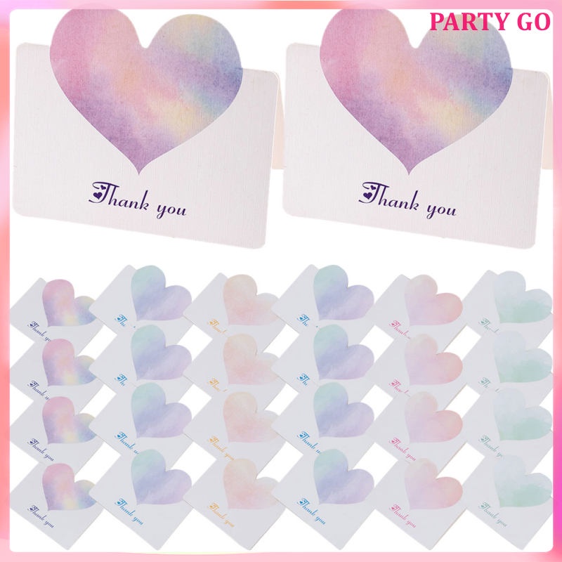 60 Pcs Blank Thank You Cards Wedding Invitation Paper Writable Blessing