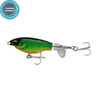 1PCS Topwater Fishing Lure 7.5cm 6.5g Whopper Popper Wobbler Artificial  Hard Bait Bass Plopper Soft Rotating Tail Fishing Tackle