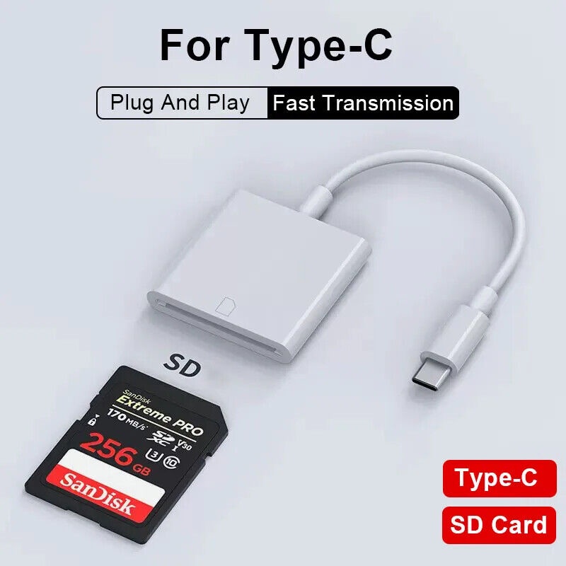 Iphone Sd Reader For Ipad Pro Usbc Card Reader USB-C SD Card