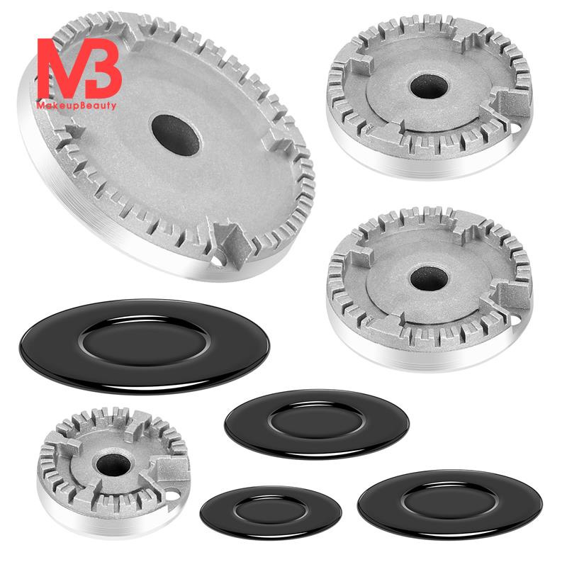 1Set Cooker Hat Set Oven Gas Hob Burner Crown Flame Cap Fits Most Gas ...