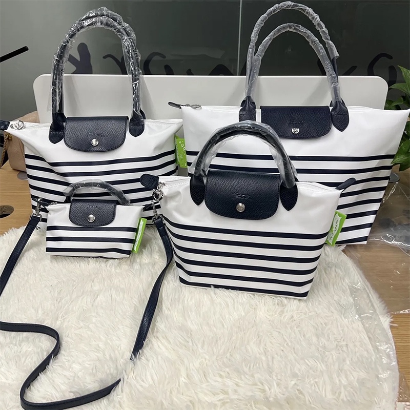 longchamp bag Le Pliage Mariniere Striped bag Shopee Philippines