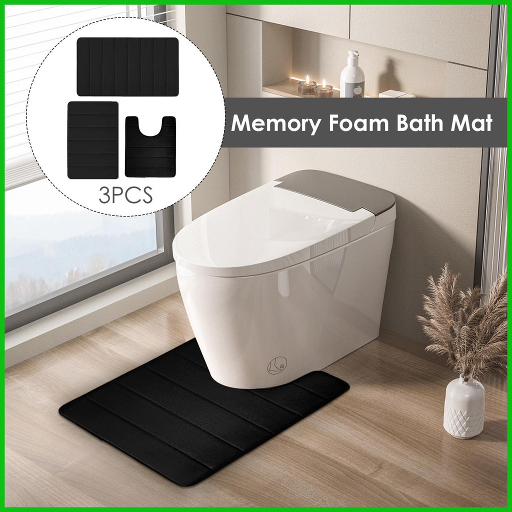 Comfort Rug For Standing Thick Water Absorption Toilet Mat Sets ...
