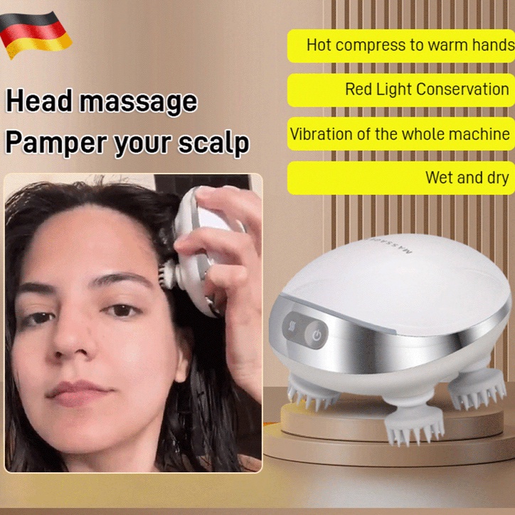 Rechargeable Electric Head Massager Multifunctional Physiotherapy Mini