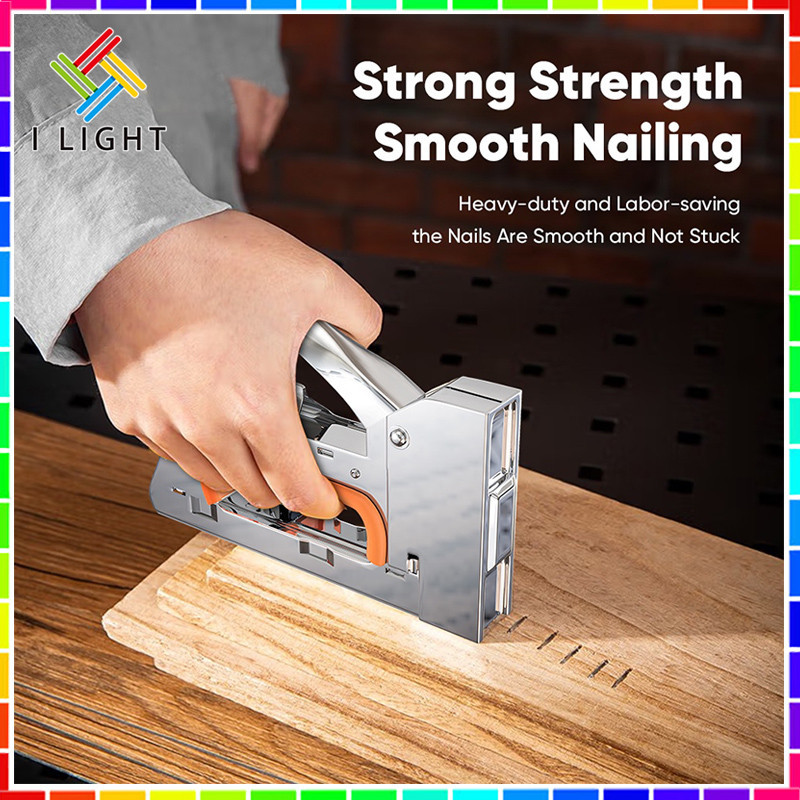 （Fast Delivery）304 Stainless Staple Gun Tacker Heavy Duty/Steel Staple ...