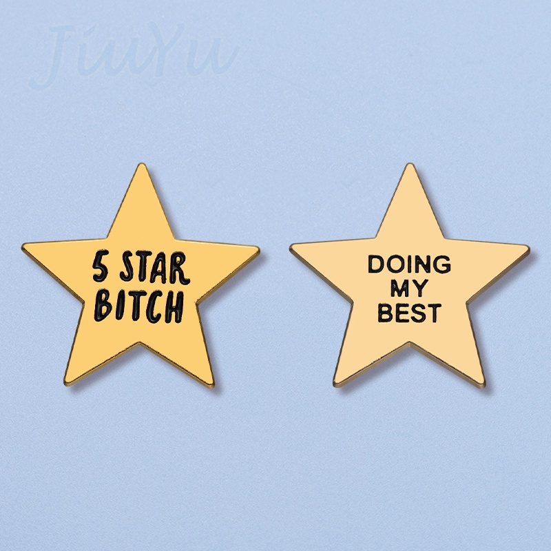 Inspirational Quotes Doing My Best Enamel Pins Good Motto Brooch Lapel ...