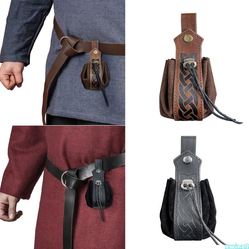 zwinz2 Multi-purpose Storage Bag-Retro Medieval Drawstring Pouch ...