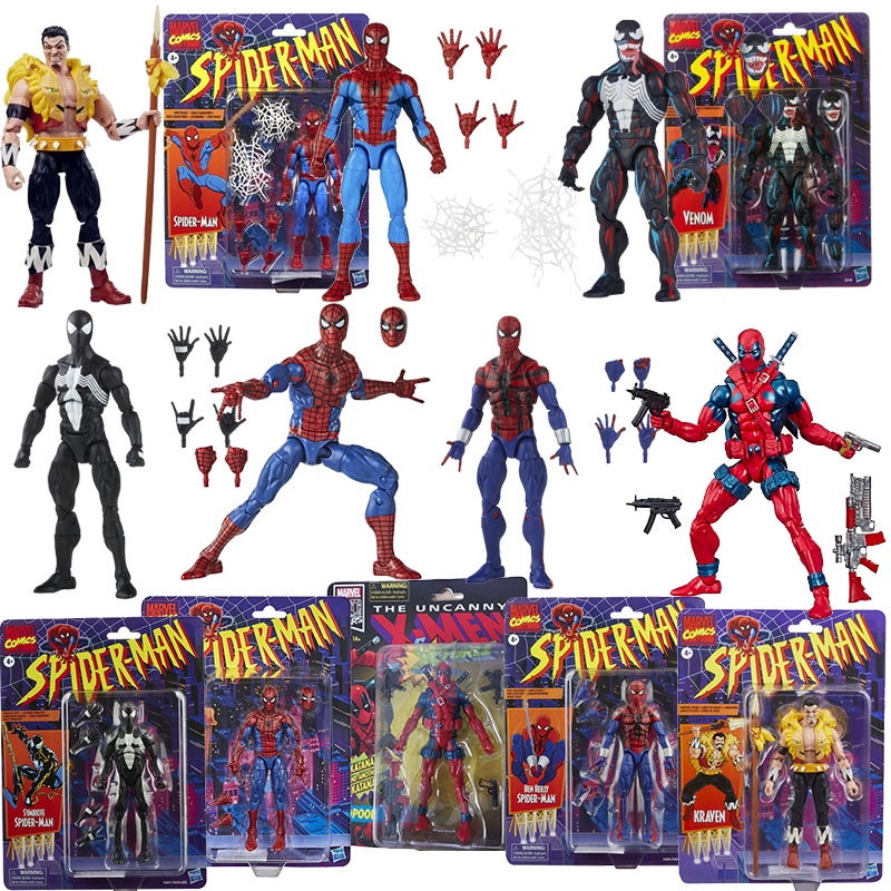 Marvel Legends Series Avengers Figures Venom Kraven The Hunter Deadpool ...